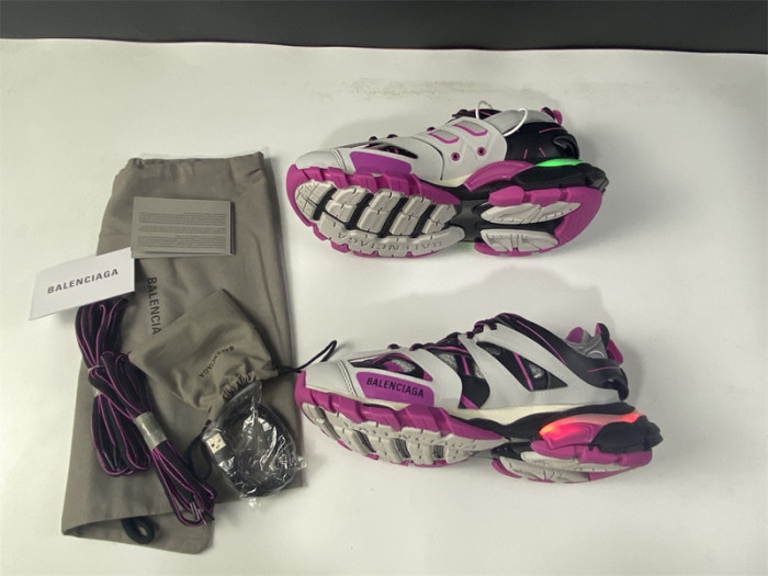 bl track led trainers sneaker black pink 062309