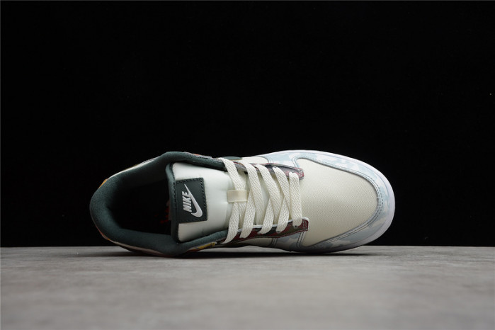 nike sb dunk low sail multi camo dh0957-100