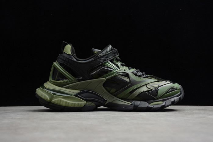 bl track trainers sneaker green black a11902