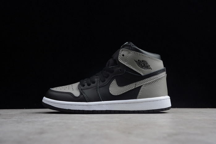 air jordan 1 kids retro high og shadow black grey aq2664-013