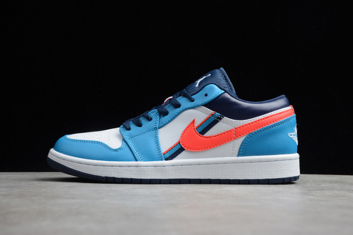 nike air jordan 1 low game time gs blue orbit cv4892-100
