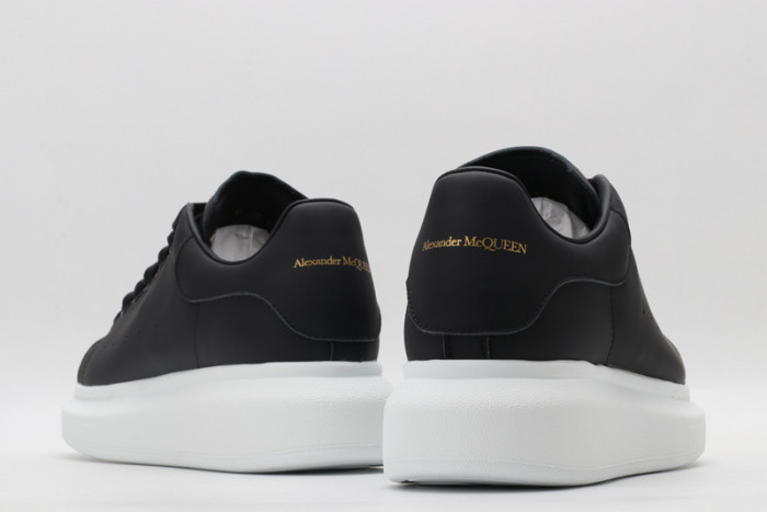 alex mcqu black white sole sneakers