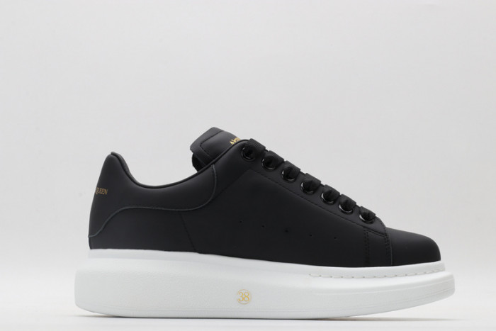 alex mcqu black white sole sneakers