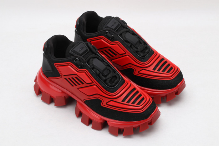 PRAD RED BLACK SNEAKERS