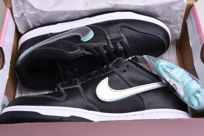 nike sb dunk low Di*m*nd s*pply co black Di*m*nd bv1310-001