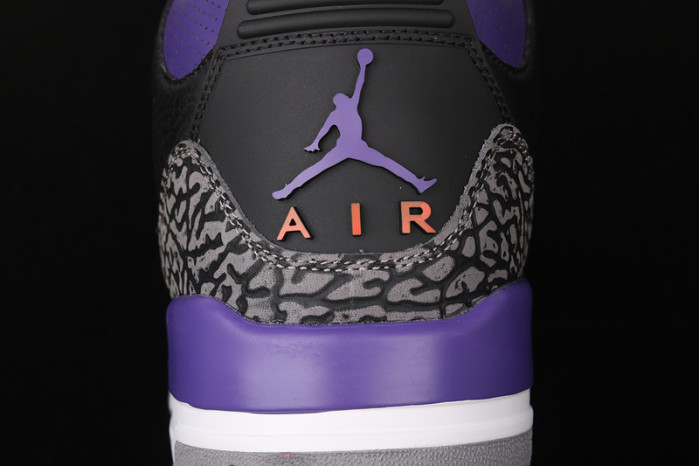 jordan 3 retro black court purple - ct8532-050
