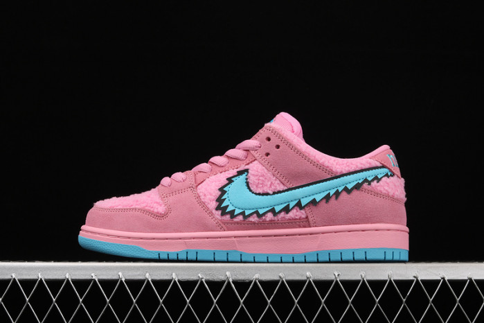 grateful dead x nike dunk low sb "pink bear" cj5378-600