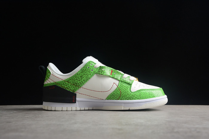 nike dunk low disrupt 2 green snakeskin dv1491-101