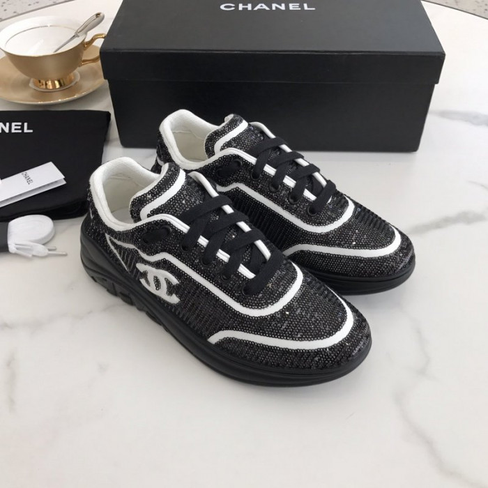 CHNEL LOW TOP TRAINER SNEAKERS