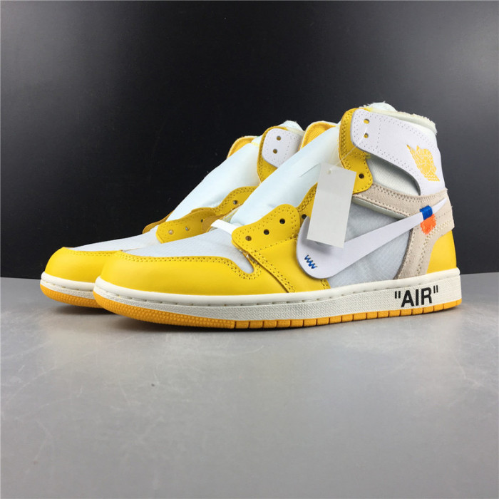 ofw air jordan 1 retro canary yellow aq0818-149
