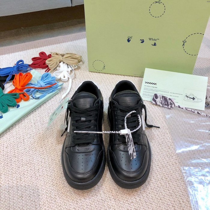 ofw out of office low-top leather sneakers 22101001