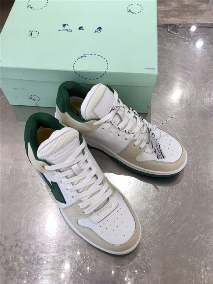 ofw out of office low-top leather sneakers