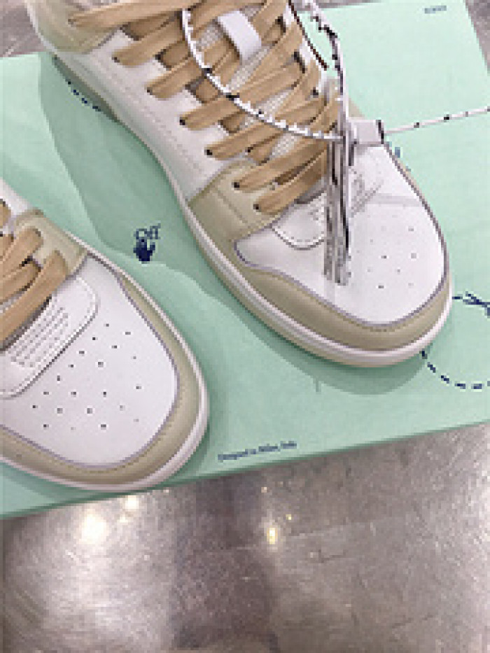 ofw out of office low-top leather sneakers