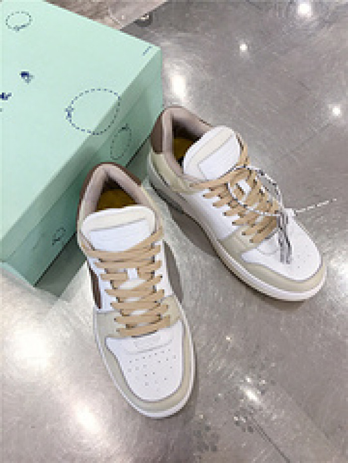 ofw out of office low-top leather sneakers