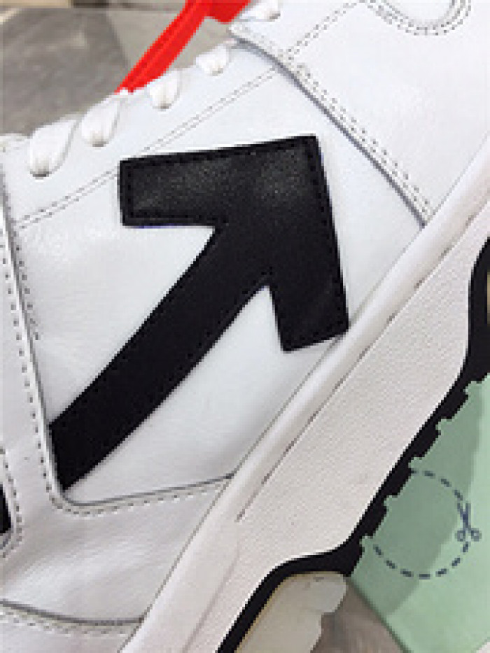 ofw out of office low-top leather sneakers