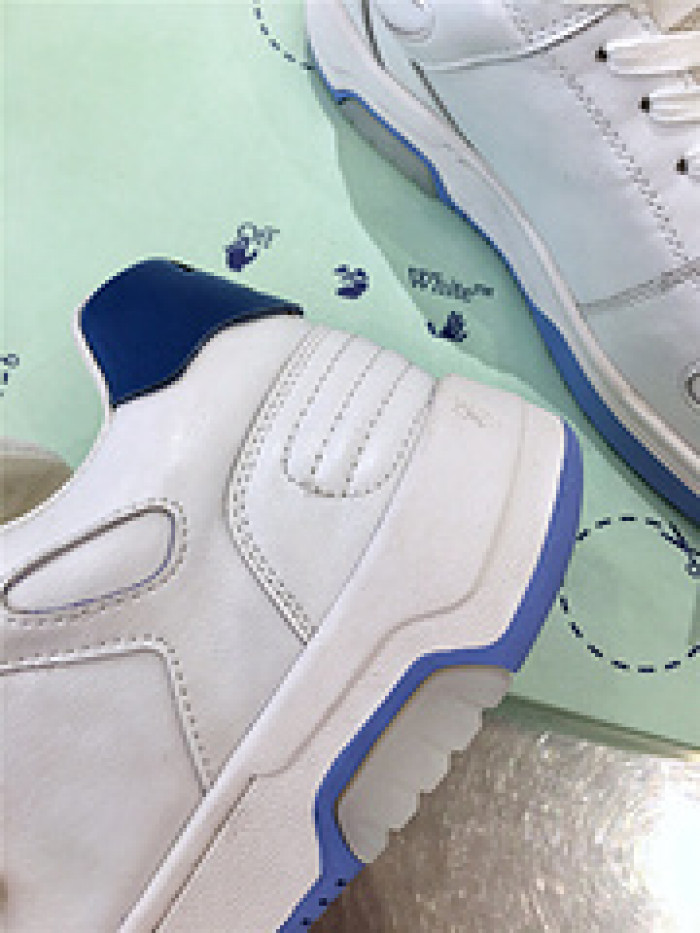 ofw out of office low-top leather sneakers