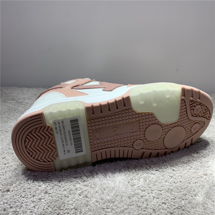 ofw out of office low-top leather sneakers