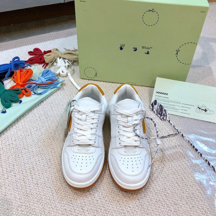 ofw out of office low-top leather sneakers