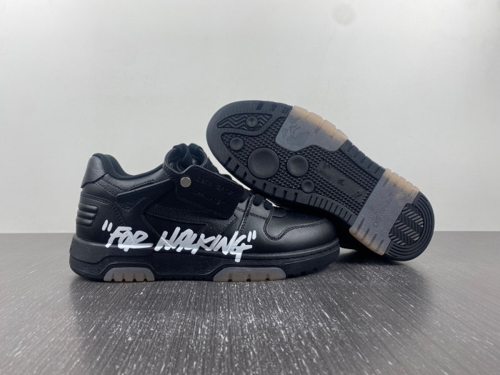 ofw out of office low-top leather sneakers