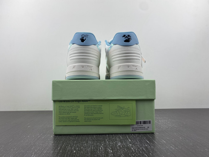 ofw out of office low-top leather sneakers