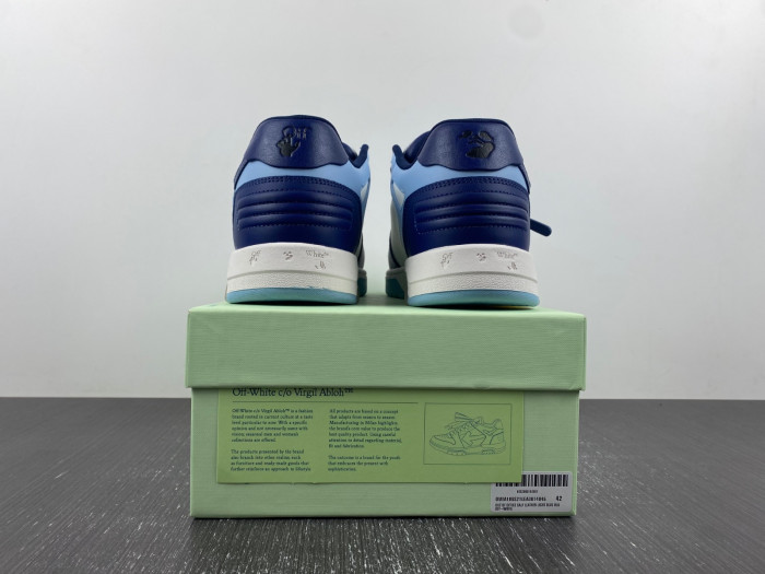 ofw out of office low-top leather sneakers