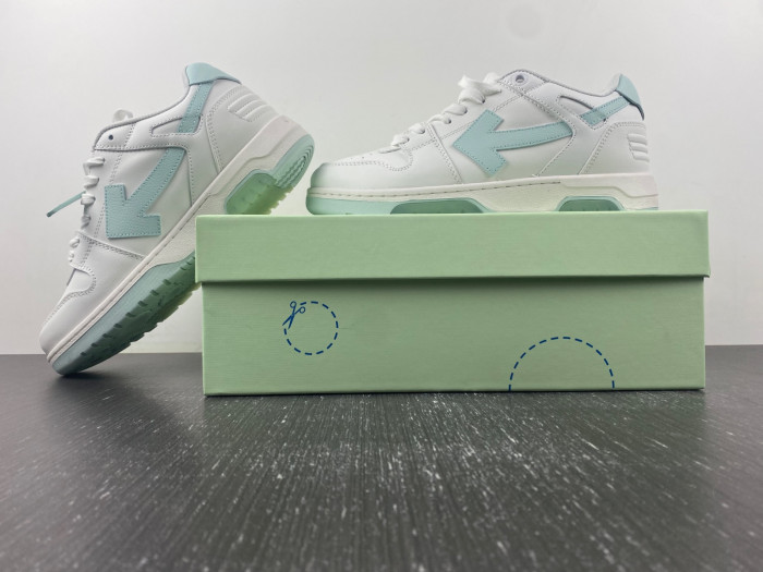 ofw out of office low-top leather sneakers