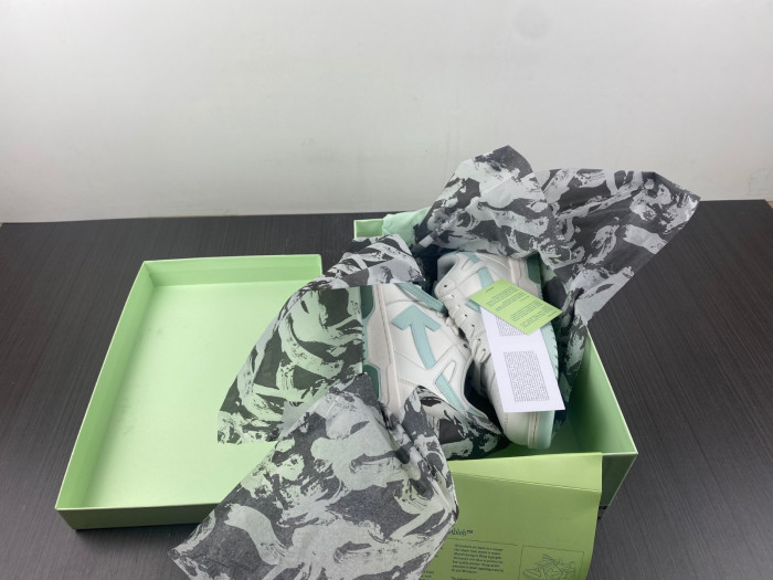 ofw out of office low-top leather sneakers