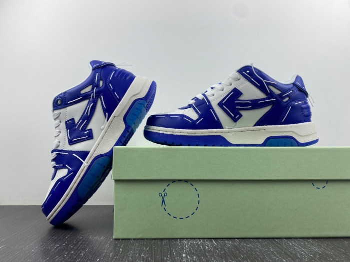 ofw out of office low-top leather sneakers