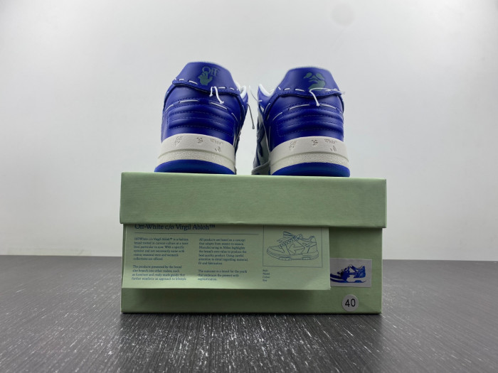 ofw out of office low-top leather sneakers