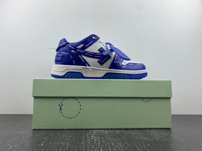 ofw out of office low-top leather sneakers