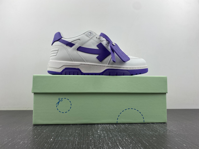 ofw out of office low-top leather sneakers