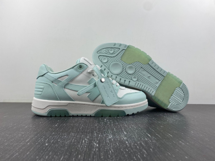 ofw out of office low-top leather sneakers