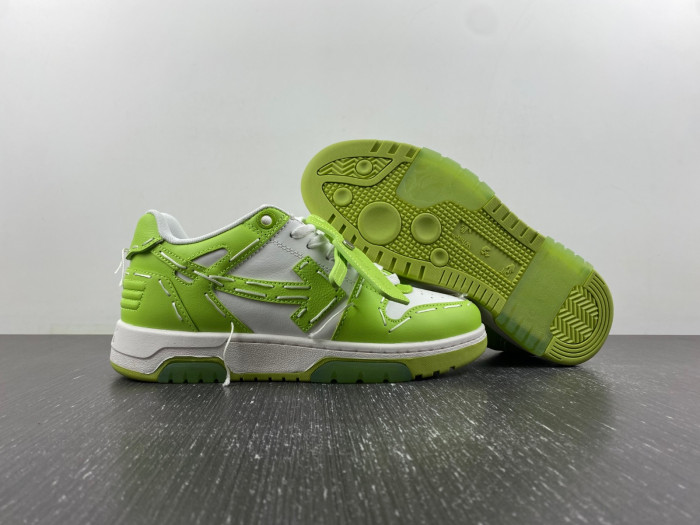 ofw out of office low-top leather sneakers