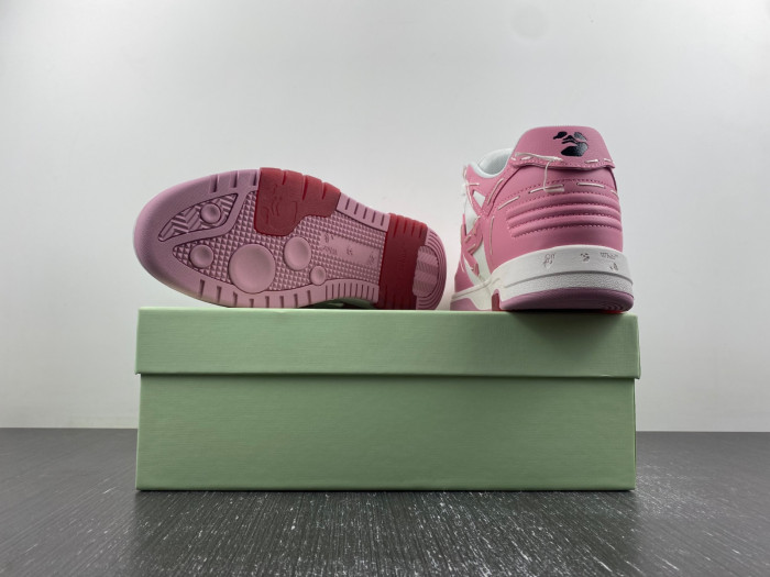 ofw out of office low-top leather sneakers