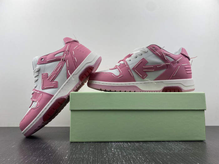 ofw out of office low-top leather sneakers