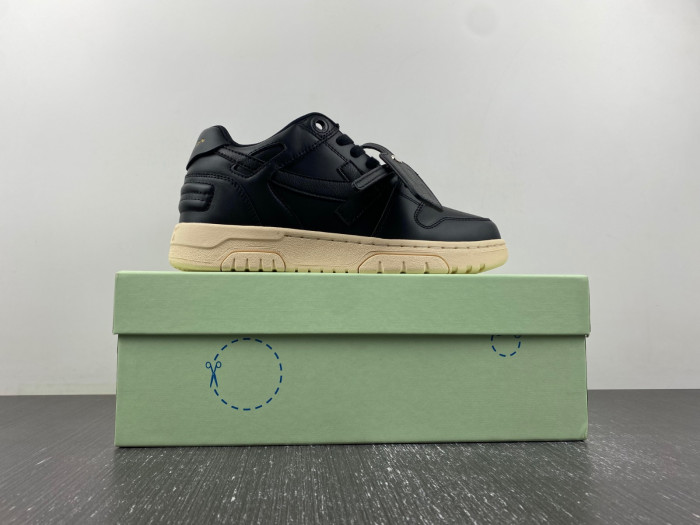 ofw out of office low-top leather sneakers