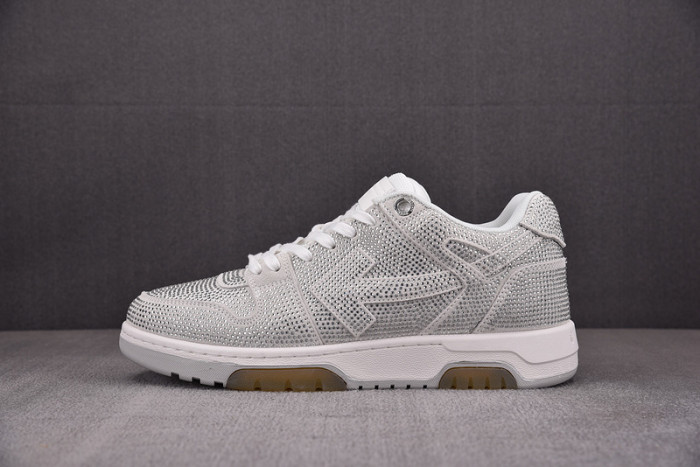 ofw out of office low-top leather sneakers