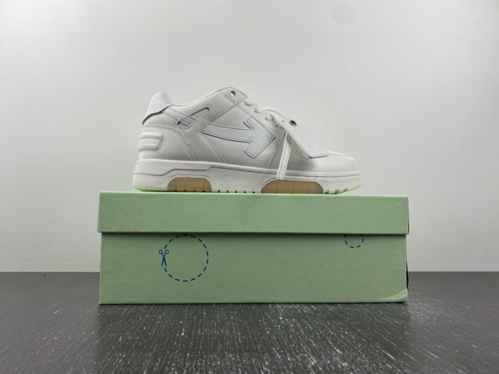 ofw out of office low-top leather sneakers