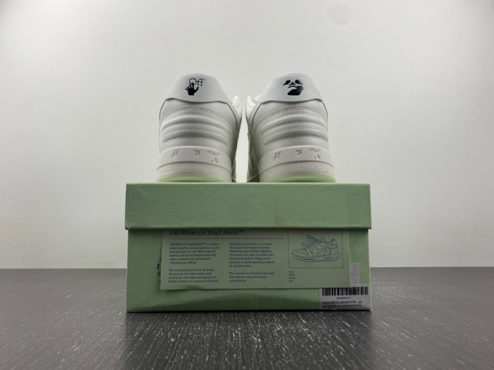 ofw out of office low-top leather sneakers