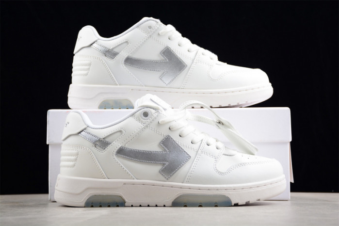 ofw out of office low-top leather sneakers