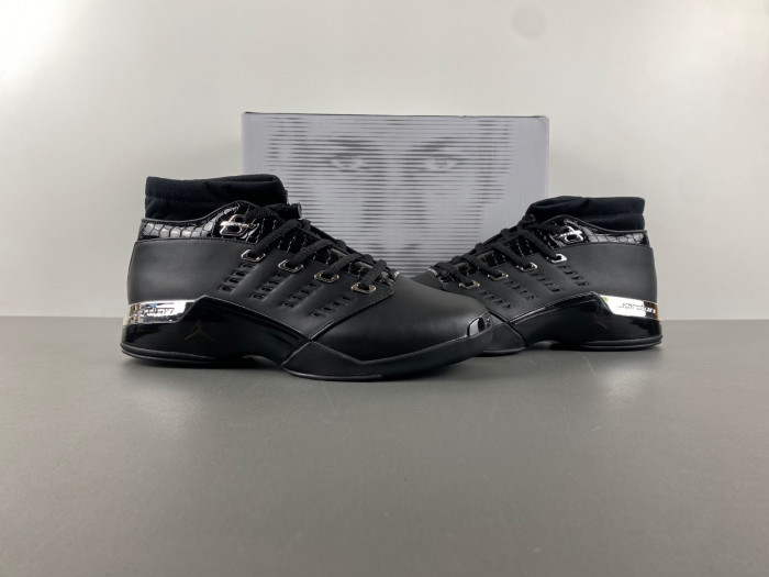 air jordan 17 og low black Ch*0me 303891-004