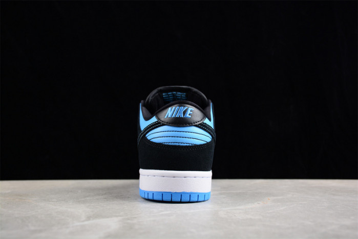 nike sb dunk low black university blue men