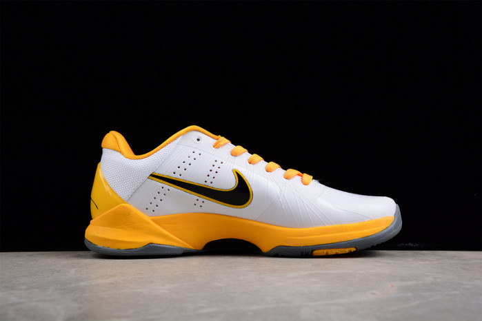 nike kobe zoom v summite white black yellow 386430 104