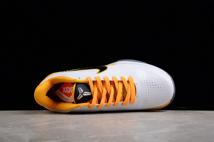 nike kobe zoom v summite white black yellow 386430 104