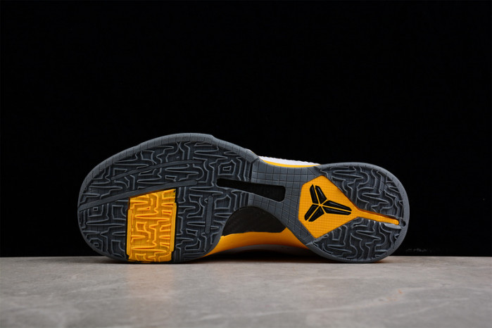 nike kobe zoom v summite white black yellow 386430 104