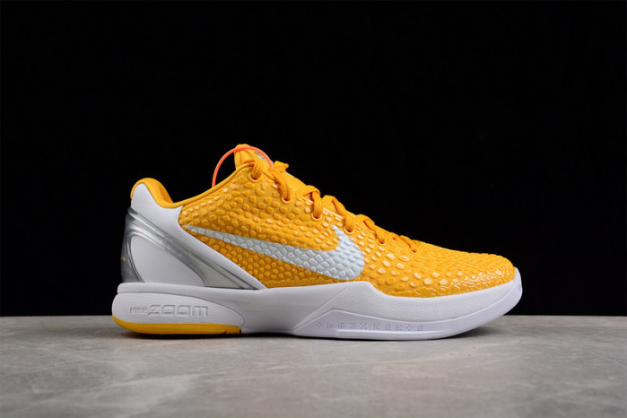 nike zoom kobe vi tb yellow sneaker 454142-700