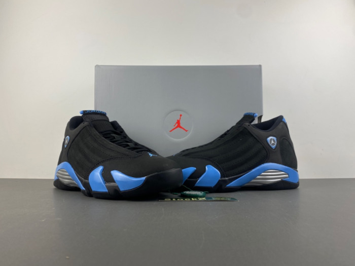 Jordan 14 "Black/University Blue" 487471-002