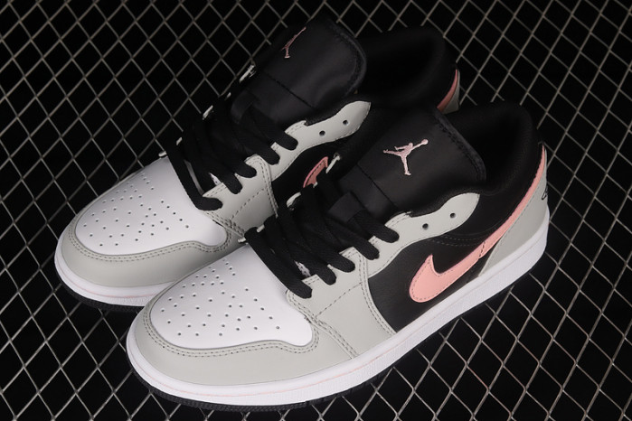 jordan 1 low black grey pink 553558-062
