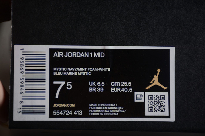 air jordan 1 mid "blue mint" 554724-413