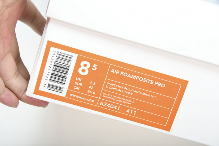 nike air foamposite pro university blue 624041-411